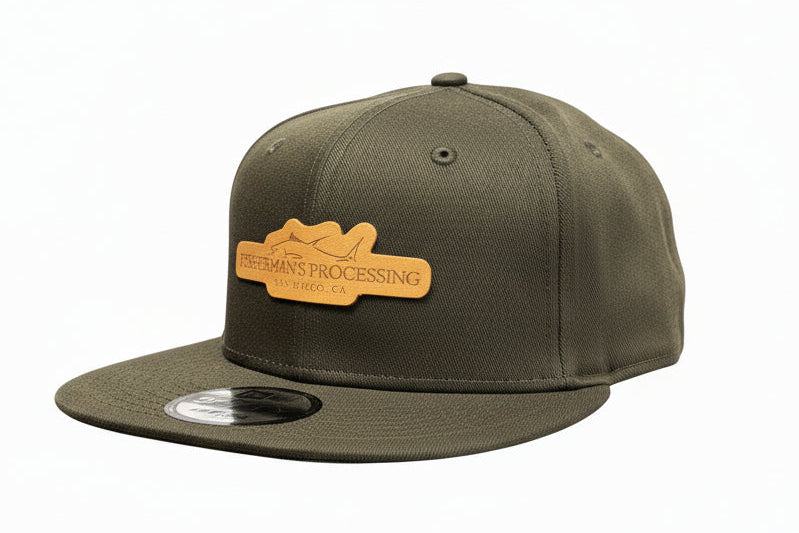 Trucker Hat- Black with brown cut out