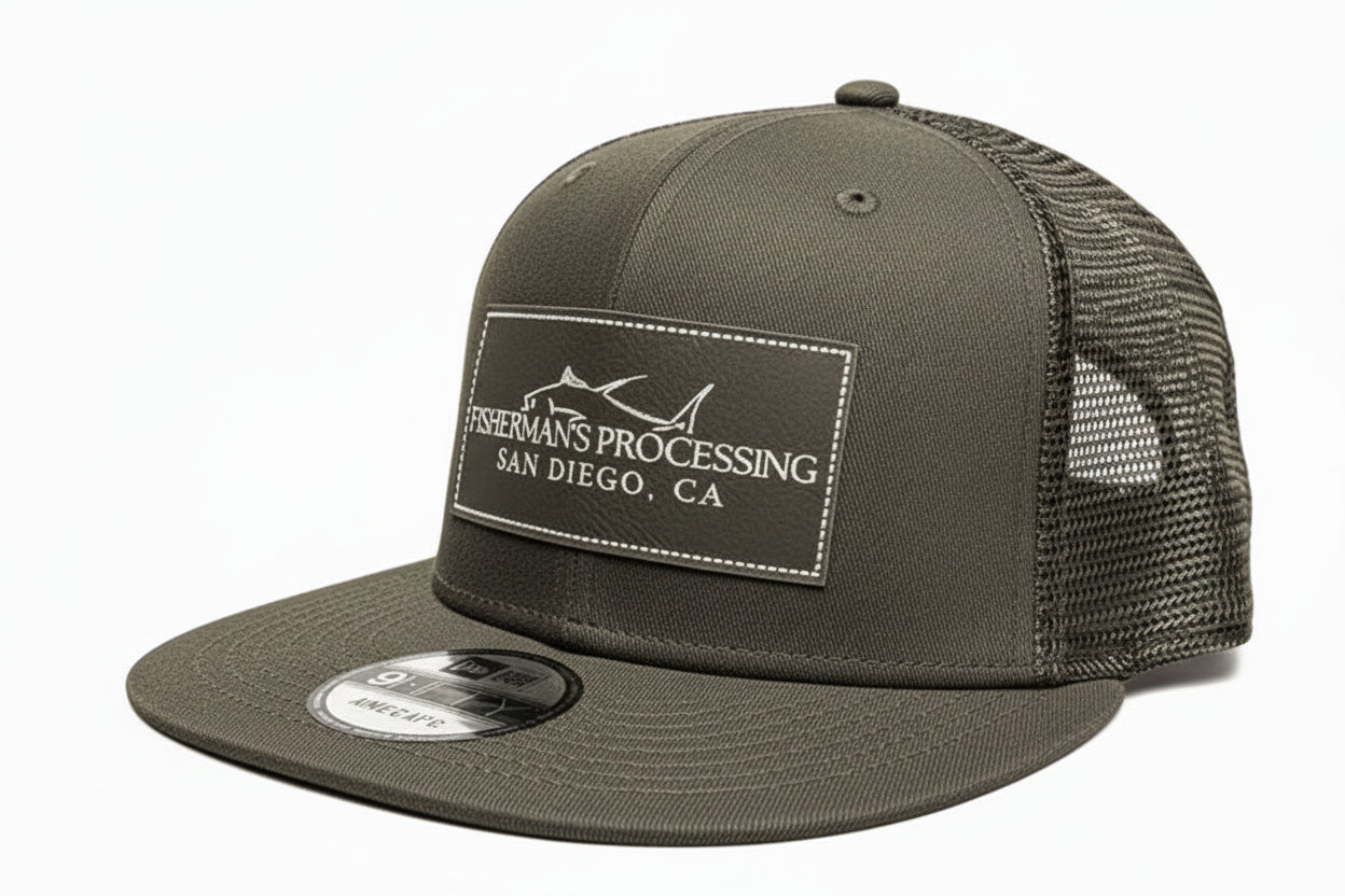 Trucker Hat - Black/Black Mesh & Black Logo