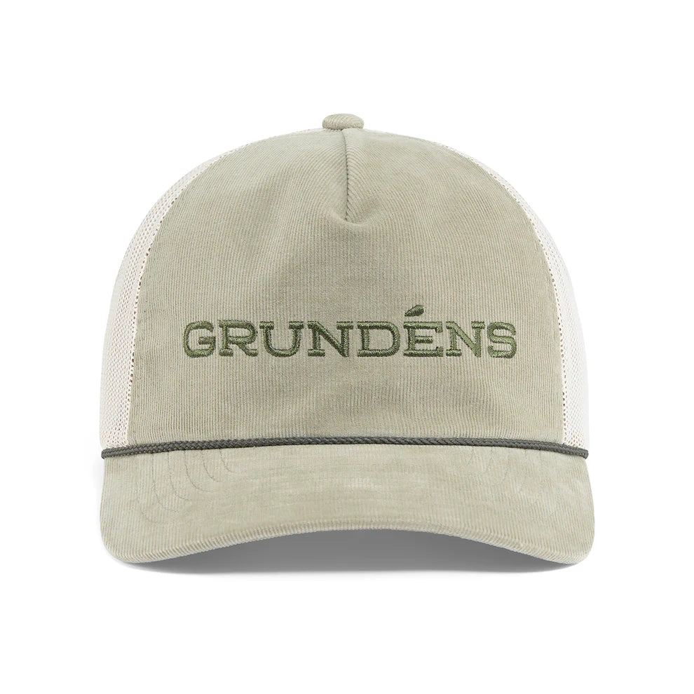 Grundéns Cord Wordmark Trucker Olive