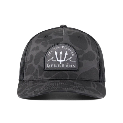 Grundéns Poseidon Trucker Hat - Black Camo