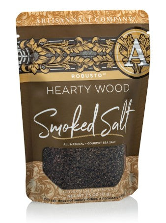 Hearty Wood Smoked Sea Salt 2.5oz Ziptop