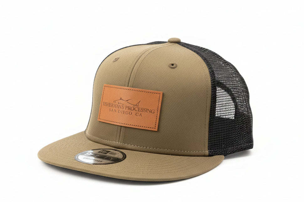 Trucker Hat - Olive/Black Tan Logo