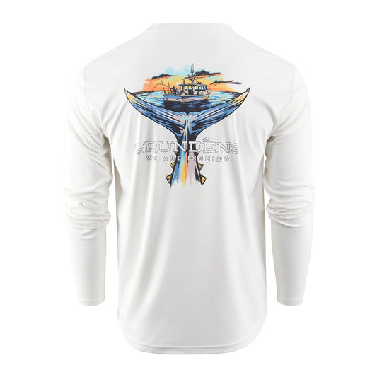 Grundens Tuna Tailscape LS Tech Tee